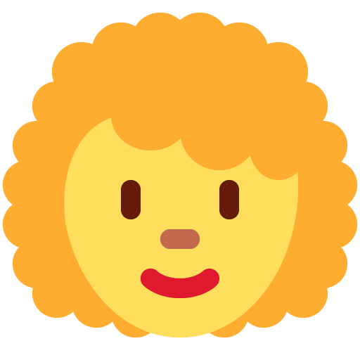 Frau: Lockiges Haar
