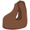 Zusammengedrückte Finger: Dunkle Hautfarbe Zusammengedrückte Finger: Dunkle Hautfarbe