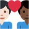 Coppia Con Cuore: Uomo, Uomo, Carnagione Scura, Carnagione Chiara Coppia Con Cuore: Uomo, Uomo, Carnagione Scura, Carnagione Chiara
