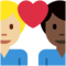 Coppia Con Cuore: Uomo, Uomo, Carnagione Scura, Carnagione Medio-Chiara Coppia Con Cuore: Uomo, Uomo, Carnagione Scura, Carnagione Medio-Chiara