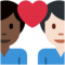 Coppia Con Cuore: Uomo, Uomo, Carnagione Chiara, Carnagione Scura Coppia Con Cuore: Uomo, Uomo, Carnagione Chiara, Carnagione Scura