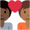 Coppia Con Cuore: Persona, Persona, Carnagione Scura, Carnagione Medio-Scura