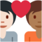 Coppia Con Cuore: Persona, Persona, Carnagione Chiara, Carnagione Medio-Scura