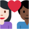 Coppia Con Cuore: Donna, Uomo, Carnagione Chiara, Carnagione Scura