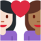 Coppia Con Cuore: Donna, Donna, Carnagione Chiara, Carnagione Medio-Scura Coppia Con Cuore: Donna, Donna, Carnagione Chiara, Carnagione Medio-Scura