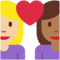 Coppia Con Cuore: Donna, Donna, Carnagione Medio-Chiara, Carnagione Medio-Scura Coppia Con Cuore: Donna, Donna, Carnagione Medio-Chiara, Carnagione Medio-Scura