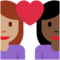 Coppia Con Cuore: Donna, Donna, Carnagione Media, Carnagione Scura Coppia Con Cuore: Donna, Donna, Carnagione Media, Carnagione Scura