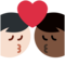 Bacio: Uomo, Uomo, Carnagione Scura, Carnagione Chiara