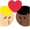 Bacio: Uomo, Uomo, Carnagione Scura, Carnagione Medio-Chiara