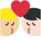 Bacio: Uomo, Uomo, Carnagione Chiara, Carnagione Medio-Chiara