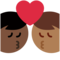 Bacio: Uomo, Uomo, Carnagione Medio-Scura, Carnagione Scura