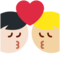 Bacio: Uomo, Uomo, Carnagione Medio-Chiara, Carnagione Chiara