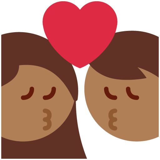 Bacio - Donna: Carnagione Medio-Scura, Uomo: Senza Carnagione Bacio - Donna: Carnagione Medio-Scura, Uomo: Senza Carnagione
