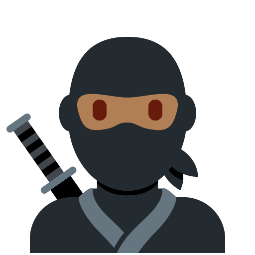 Ninja: Mitteldunkle Hautfarbe