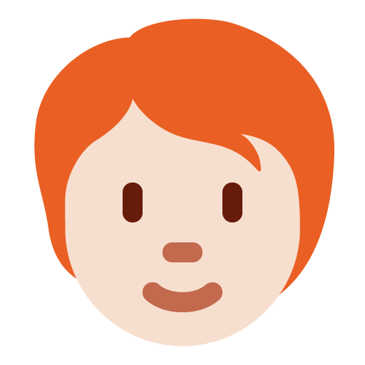 Person: Helle Hautfarbe, Rotes Haar