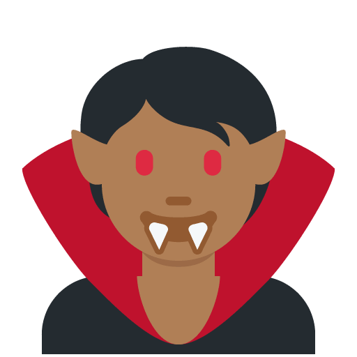 Vampir: Mitteldunkle Hautfarbe