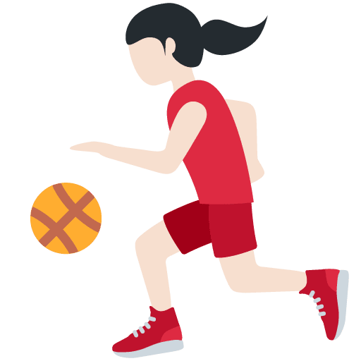 Frau Mit Ball: Helle Hautfarbe
