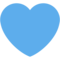 Blaues Herz