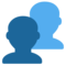 Silhouette Mehrerer Büsten