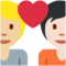 Paar mit Herz: Person, Person, Mittelhelle Hautfarbe, Helle Hautfarbe
