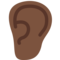 Ohr: Dunkle Hautfarbe