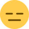 Ausdrucksloses Gesicht