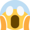 Vor Angst Schreiendes Gesicht