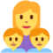 Familie: Frau, Junge, Junge