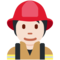 Feuerwehrmann/-frau: Helle Hautfarbe