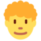 Mann: Lockiges Haar