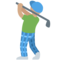 Golfer: Mittlere Hautfarbe