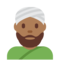Mann Mit Turban: Mitteldunkle Hautfarbe