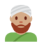 Mann Mit Turban: Mittlere Hautfarbe