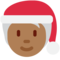 Weihnachtsperson: Mitteldunkle Hautfarbe