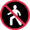 Fußgänger Verboten