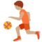 Person Mit Ball: Mittlere Hautfarbe