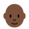 Person: Dunkle Hautfarbe, Glatze