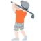 Golfer(In): Helle Hautfarbe