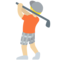 Golfer(In): Mittelhelle Hautfarbe