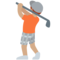 Golfer(In): Mittlere Hautfarbe