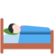 Im Bett Liegende Person: Helle Hautfarbe