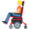 Person In Motorisiertem Rollstuhl: Mittelhelle Hautfarbe