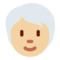 Person: Mittelhelle Hautfarbe, Weißes Haar