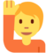 Person Mit Erhobenem Arm