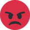Wütendes Gesicht
