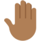 Erhobene Hand Von Hinten: Mitteldunkle Hautfarbe