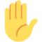 Erhobene Hand