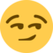 Süffisant Lächelndes Gesicht