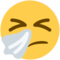 Niesendes Gesicht