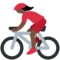 Radfahrerin: Dunkle Hautfarbe